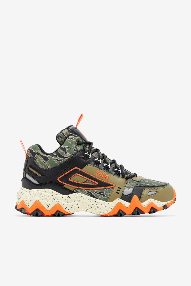 Fila Tenisky Panske Oakmont Tr Mid Camo Olivovo Zelená - FLBGS8294